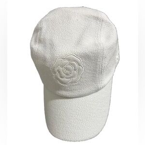 Karl Lagerfeld Soft White Rose Cap
